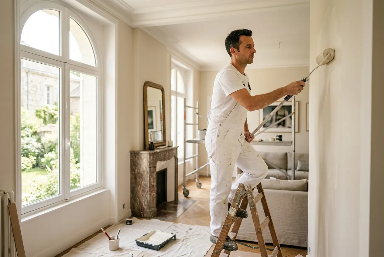 Peinture intérieure & extérieure — artisan Mur Sol au travail dans l'Eure (27) et les Yvelines (78)